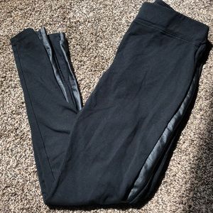 Ruff Hewn Legging w/ black leather trim